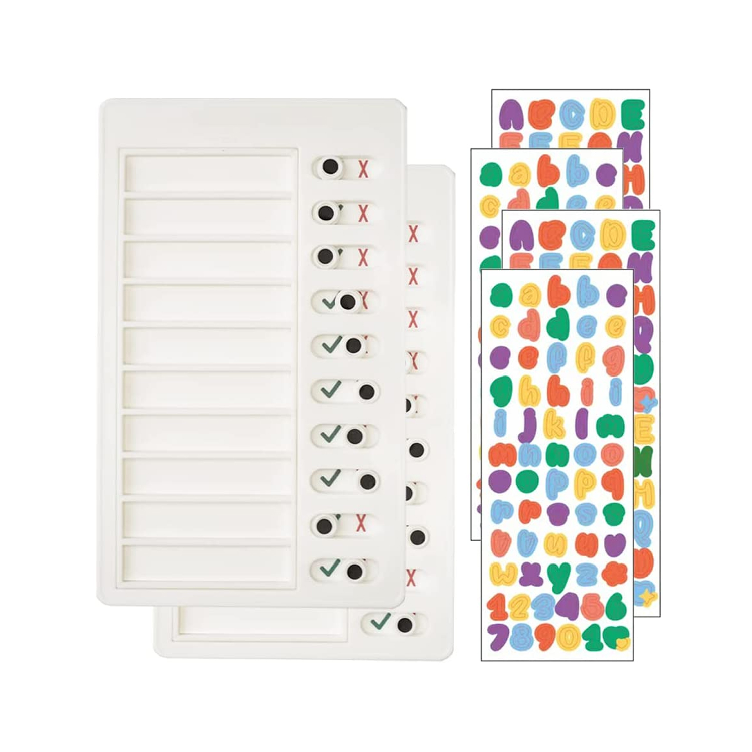 Портативные доски для графиков Chore, список доски Chore, контрольный список для детей с 4 цветными наклейками, стикеры, Ежедневный список