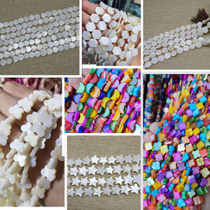 Perles d'angle blanches de bonne qualité, prix d'usine, vente en gros, perles de coquille en vrac pour la fabrication de bijoux - Product Image 2