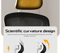 Chaise de bureau de direction moderne, élégante et luxueuse à dossier haut, avec accoudoirs en PU, base en acier, convertible, confortable, en maille, réglable, pour la maison
