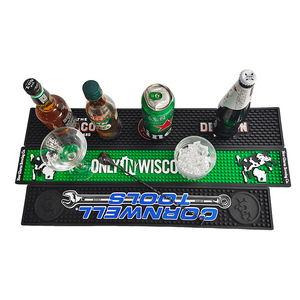Custom Printed Silicone PVC Bar Runner Rubber Spill Mat Beer Drip Tray Non Slip Pub Rail Mat Service Mat for Bars - Product Image 6