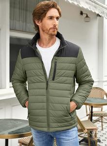 Chaqueta acolchada de invierno para hombre de alta calidad, abrigos recortados con cuello levantado y mangas completas, estilo de trabajo clásico - Product Image 5