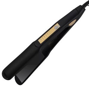 Plancha de pelo con función de iones negativos 2 en 1, plancha y rizador para todo tipo de cabello, eléctrica con cable - Product Image 1