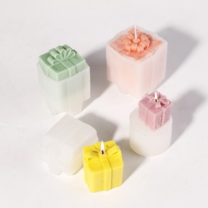 TangChu Square Christmas Gift Box Shape Aromatherapy Candle & Soap DIY Party Gift Essential Oil Silicone Mold - Product Image 3