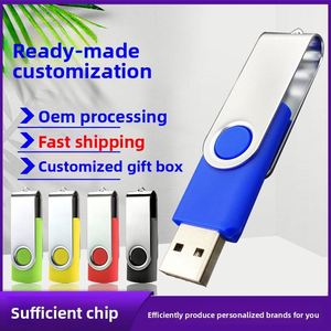 X619 Venta al por Mayor de Memorias USB 2.0 Personalizadas de 2GB a 64GB, Pendrive Nuevo de 128GB con Giratorio Metálico, Barato al por Mayor - Product Image 2
