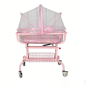 Lit d'hôpital pour nouveau-né <span class=keywords><strong>en</strong></span> plastique ABS, avec bassin transparent et hauteur réglable, mobilier hospitalier, garantie 1 an - Product Image 2