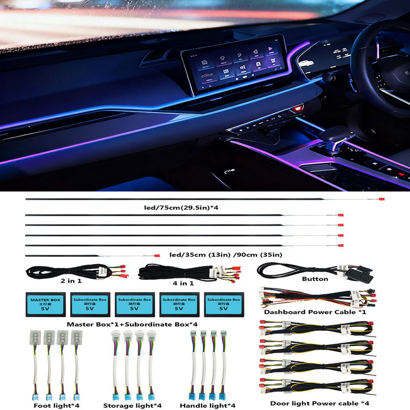Rhythm Car Ambient LED Acrylic Light