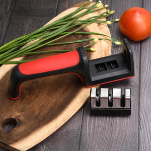 Afilador de Cuchillos 3 en 1 para Cuchillos de Cocina, Afilador de Cuchillos de Acero Inoxidable Ergonómico - Product Image 2