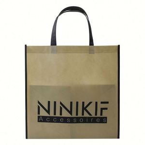 Custom Retail Merchandise Grocery <b>Tote</b> Plain Yellow Print Shopping Colorfubag Non Woven Recyclable <b>Bag</b> - Product Image 3