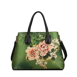 China-Chic neue trendige Crossbody-Handtaschen echtes Leder Damenhandtaschen für Damen Luxus Großkapazität Damen-Vintage-Geldbörsen