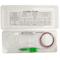 Tube en acier inoxydable de haute qualité, mini tube en acier 1x2, équipement de fibre optique, séparateur PLC 1*2 avec connecteur SC/APC pour FTTH