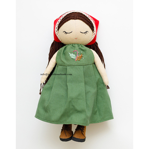 ของขวัญเด็กผู้หญิงตุ๊กตาผ้าสีน้ำตาลแบบคลาสสิกงานแฮนด์เมดตุ๊กตาเจ้าหญิงอนิเมะแบบ DIY นุ่มตุ๊กตาตัวการ์ตูนตัวละครมนุษย์ - Product Image 3