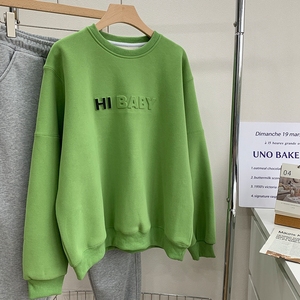 Quần Áo Các Nhà Sản Xuất Nặng Trọng Lượng Áo Len Tùy Chỉnh 3D Nổi Crewneck Áo - Product Image 4