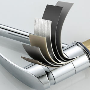 <span class=keywords><strong>Mitigeur</strong></span> d'évier de cuisine Robinet monobloc à levier unique Corps en laiton massif avec finition chromée <span class=keywords><strong>Bec</strong></span> pivotant à 360 ° pour la cuisine à domicile - Product Image 3