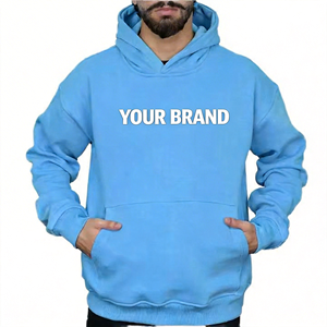Venta al por Mayor Directa de Fábrica, Sudaderas con Capucha y Sudaderas Personalizadas con Logotipo, 100% Algodón, Corte Holgado y Transpirable para Hombre - Product Image 2