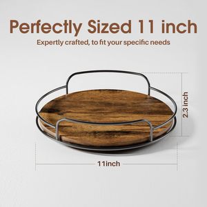 Organizador Giratorio de Madera Personalizado de Fábrica, Tipo Soporte, para Almacenamiento, OEM ODM, Varios Tamaños, para Sala de Estar - Product Image 4