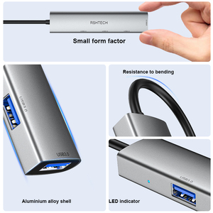 Bán buôn <span class=keywords><strong>USB</strong></span> 3.1 Gen 1 xách tay tốc độ cao Mini Nhôm độc giả đa chức năng chuyển đổi TYPE-C <span class=keywords><strong>pron</strong></span>/<span class=keywords><strong>Hub</strong></span> 4 cổng <span class=keywords><strong>USB</strong></span> <span class=keywords><strong>HUB</strong></span> - Product Image 4