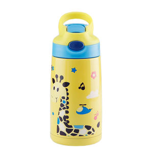 Termo de agua de acero inoxidable para niños, botella con impresión de doble pared, Logo de 400ml - Product Image 5
