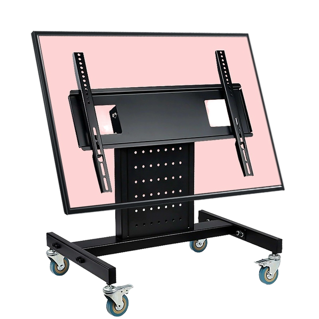 Vickman 32-65" Universal Steel Mobile TV Cart | Low-Level 45 Stand | Wheels for LCD/Plasma | CE Certified | Max Vesa 600x400