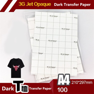Papel de Transferencia Térmica Oscuro para Impresión por Inyección de Tinta <span class=keywords><strong>3G</strong></span> Jet-<span class=keywords><strong>opaque</strong></span>, Papel de Transferencia Térmica para Ropa, Impresora de Inyección de Tinta, Papel Blanco Lavable A3.a4 - Product Image 3