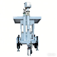 Remorque de surveillance mobile avec 2 panneaux solaires remorque CCTV solaire avec caméra PTZ