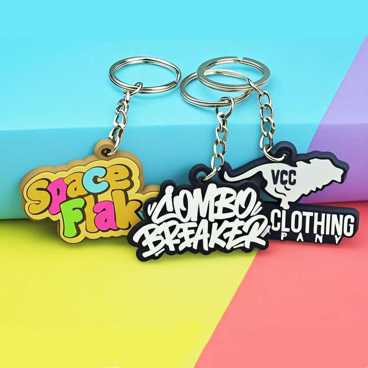 Personalized Promotional Soft Pvc Logo 2d Rubber Gift Key Chain Custom ...