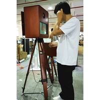 Photomaton avec miroir Accessoires gratuits pour impression de selfie vidéo Photomaton avec miroir avec machine à cartes