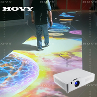 Projecteur holographique spécifique au restaurant HOVY - Projection murale immersive à thème personnalisé, cartographie de projection, résolution HDMI 1920x1200