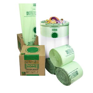 PBAT PLA Corn starch biodegradable food waste bags compost can bin liners