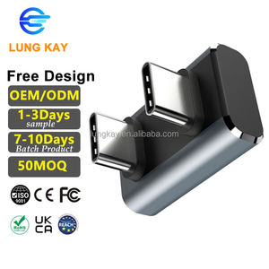 LUNG KAY Adaptateur USB4.0 240W USB C en gros, nouveau convertisseur USB4 mâle Type-C coudé en U 40 Gbit/s 8K pour téléphone portable et tablette - Product Image 1