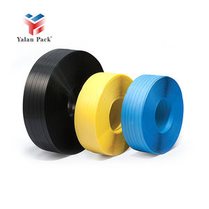 Yalanpack Rollo de banda de plástico virgen de alta resistencia Correa ancha manual Polyprop PP Flejes Resistente al agua Durable ROHS SGS ISO - Product Image 1