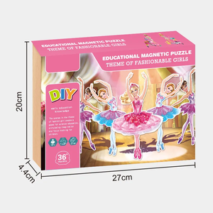 Bán Buôn Tùy Chỉnh Ngọt Ngào Công Chúa Chủ Đề Từ Tự Làm Câu Đố Trò Chơi Cho Trẻ Em - Product Image 4