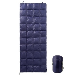 Sac de couchage rectangulaire large en duvet de canard, taille et couleur personnalisées, avec logo, pour le camping familial et les expéditions en <span class=keywords><strong>arctique</strong></span> en voiture - Product Image 1