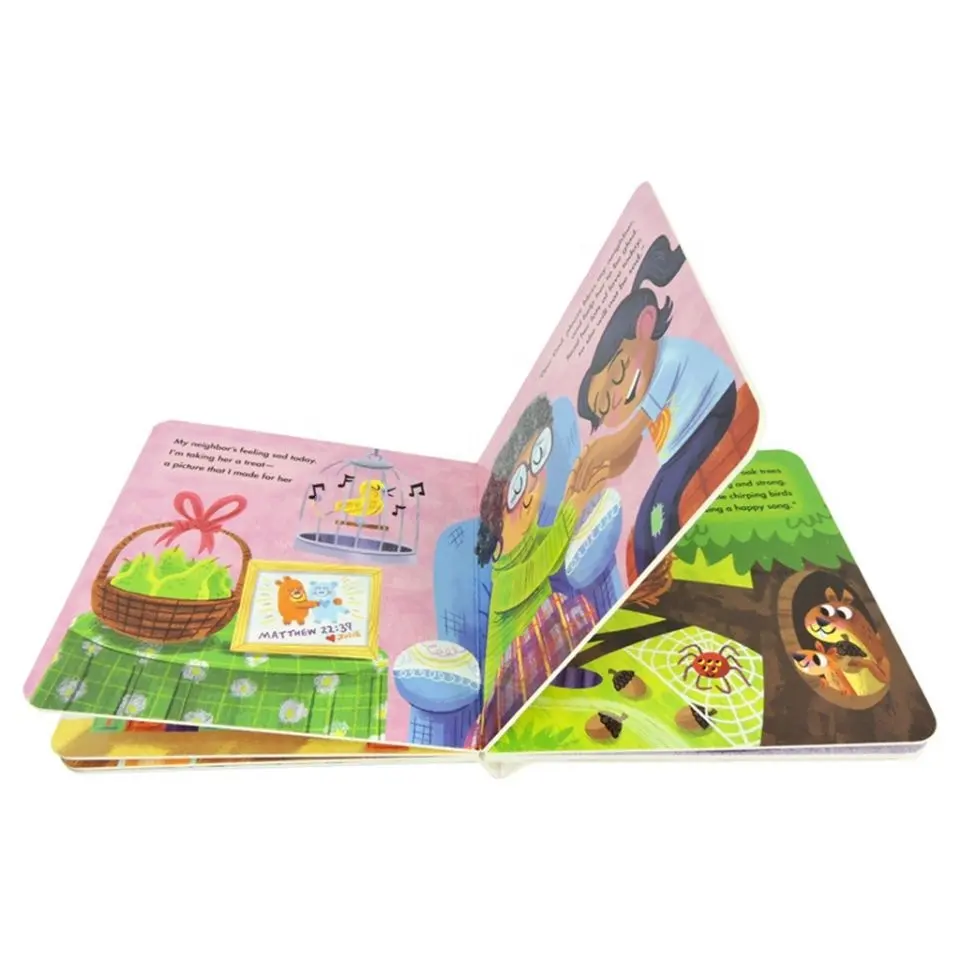 Stampa di libri per bambini libri di storie inglesi personalizzati stampa di libri di cartone colorato