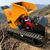 Nouveau broyeur de branches de jardin et de verger haute puissance, mobile sur chenilles, à moteur essence ou diesel
