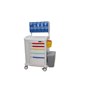 Chariot médical réglable en ABS pour usage médical, chariot d'urgence, chariot <span class=keywords><strong>de</strong></span> soins infirmiers, chariot <span class=keywords><strong>de</strong></span> <span class=keywords><strong>travail</strong></span> CE, prix abordable - Product Image 5