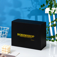Emballage de boîte en carton en papier vierge avec logo personnalisé emballage en papier cadeau en carton noir mat boîte cadeau pliante
