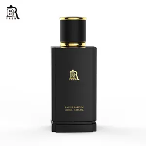 拜伦供应商定制化妆品包装矩形Botol香水空香味豪华50毫升100毫升喷雾玻璃香水瓶