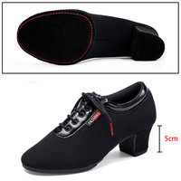 Vente chaude femmes chaussures de danse latine tissu supérieur coton doublure Durable salle de bal/Salsa chaussures de pratique