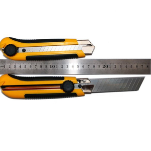 Couteau multi-usage robuste de 25 mm avec lames SK5 cassables, boîtier ABS, couteau utilitaire pour la découpe de boue, pour la construction industrielle - Product Image 1