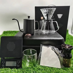 High Quality Luxury <b>Coffee</b> Gift Box Set Grinder Hand Pot Glass Drip <b>Filter</b> Household <b>Coffee</b> <b>Coffee</b> Christmas Gift Coffeeware - Product Image 6