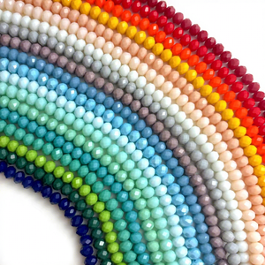 1 brin de <span class=keywords><strong>perles</strong></span> en cristal AB colorées 6x8mm avec cartes de <span class=keywords><strong>perles</strong></span> multicolores et <span class=keywords><strong>perles</strong></span> en cristal sur bâtonnets pour la fabrication de bijoux - Product Image 3
