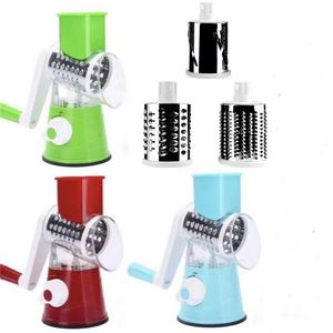 Coupe-légumes manuel multifonctionnel en plastique, trancheuse domestique transfrontalière de type tambour pour pommes de terre, compatible lave-vaisselle - Product Image 4