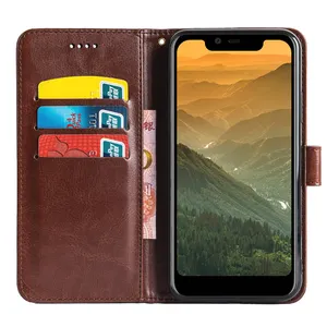 Wallet PU da điện thoại trường hợp Magnetic bìa cho Vodafone thông minh E9 V12 P12 T23