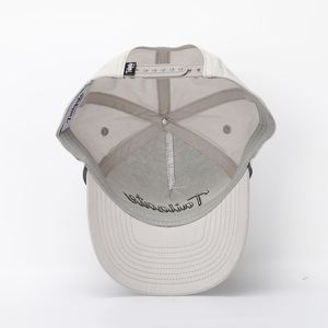 Custom 5 Panel <b>Grey</b> Rope Hat,High Quality Embroidery Logo Curved Brim Quick Dry Nylon Snap Back <b>Baseball</b> <b>Cap</b> - Product Image 6