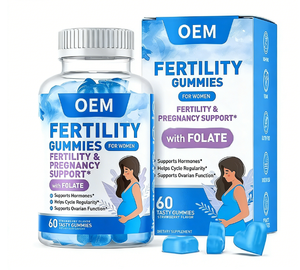 Gomitas <span class=keywords><strong>de</strong></span> Fertilidad para Mujeres OEM con Folato |   60 Sabores <span class=keywords><strong>a</strong></span> Fresa |   Suplemento Dietético para <span class=keywords><strong>el</strong></span> Apoyo del Bienestar Hormonal y Reproductivo - Product Image 3