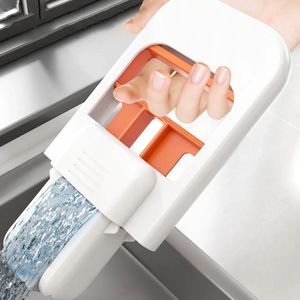 Serpillère pliable portable en acier avec mini-essoreuse intégrée, sans lavage à la main, pour la maison et la voiture - Product Image 5