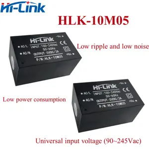 Hi-Link sıcak satış HLK-10M03 10M05 10M09 10M12 10M15 10M24 AC-DC 220V 10W 3.3V/5V/9V/12V/15V/24V güç kaynağı modülü IOTM