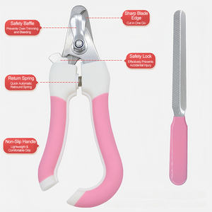 En stock Coupe-ongles pour animaux de compagnie de haute qualité en acier inoxydable, ciseaux de toilettage, lime à ongles, <span class=keywords><strong>tondeuse</strong></span> pour chiens et chats - Product Image 2