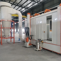 Ligne de revêtement automatique de pièces de quincaillerie par pulvérisation de poudre, équipement personnalisé pour l'environnement