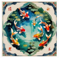 Tapis de jeu de mahjong Koi antidérapant en caoutchouc, réduction du bruit, pliable, pour le mahjong américain et le poker
